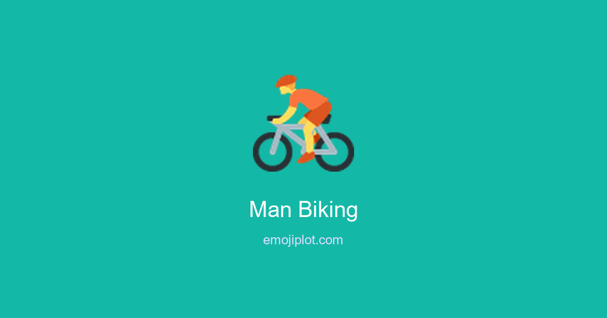 Man Biking Emoji