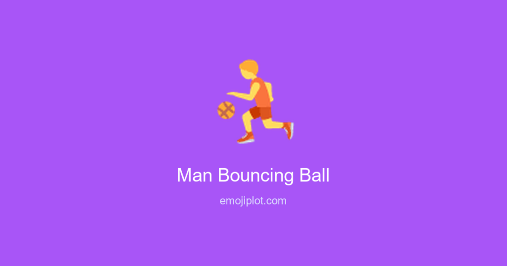 Man Bouncing Ball Emoji