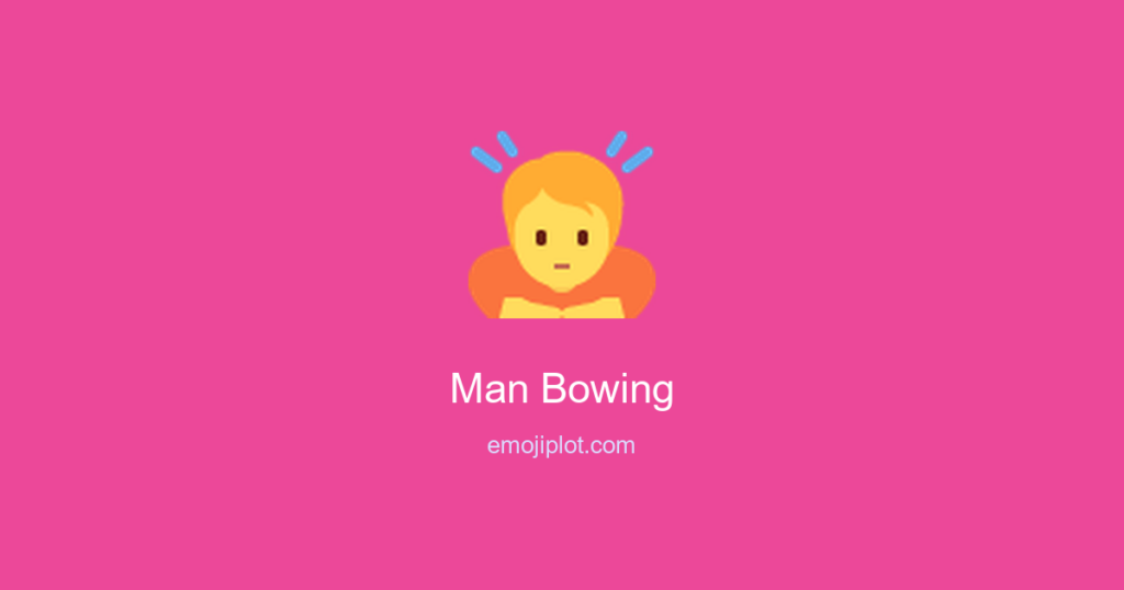 Man Bowing Emoji