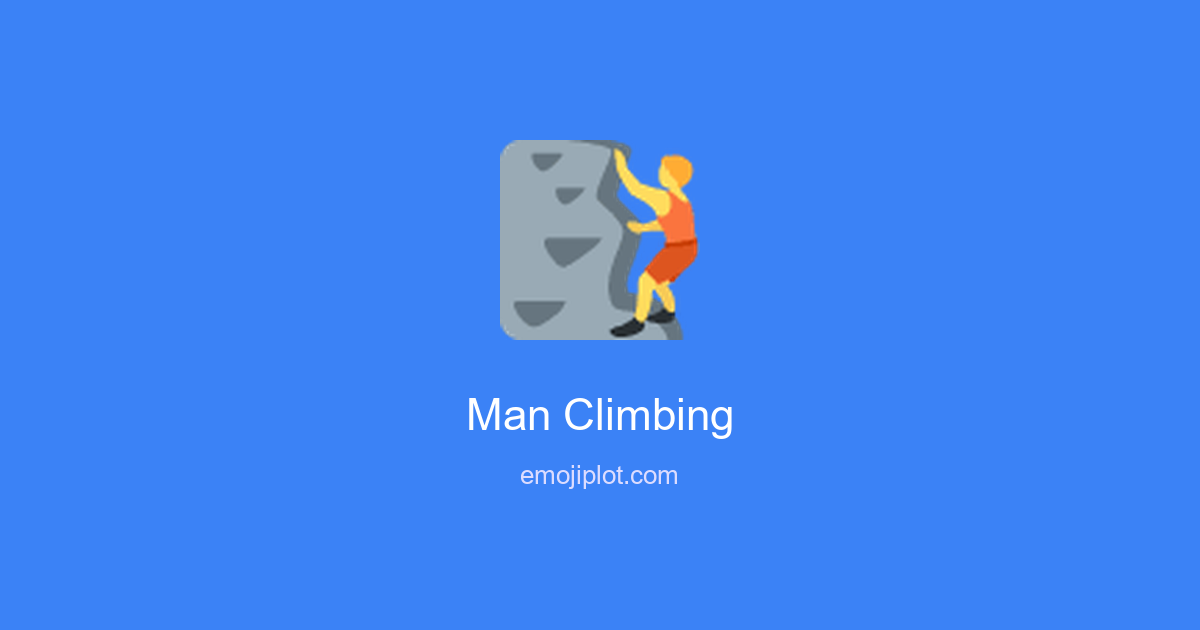 Man Climbing Emoji
