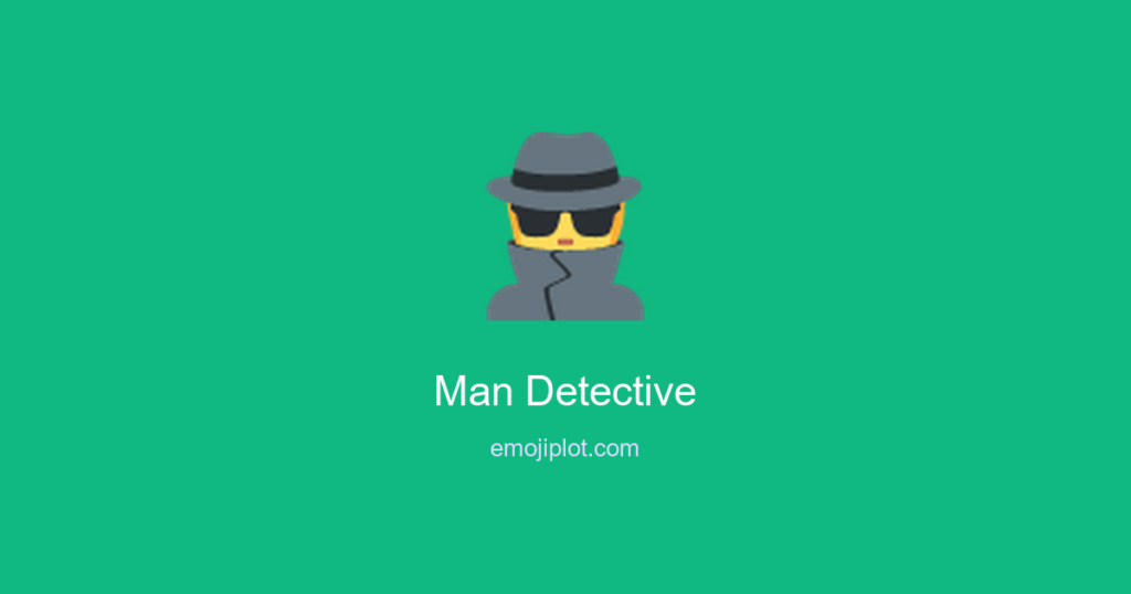 Man Detective Emoji