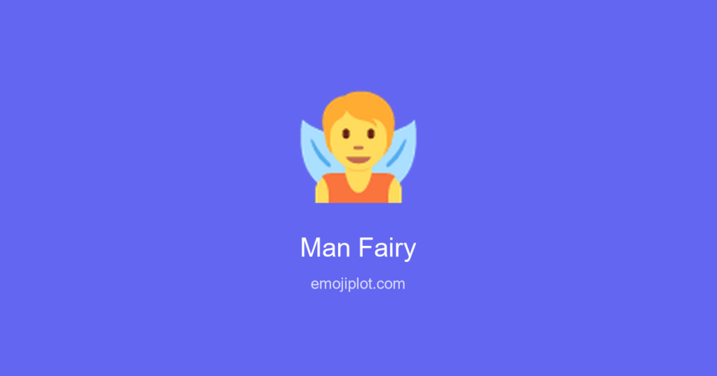 Man Fairy Emoji