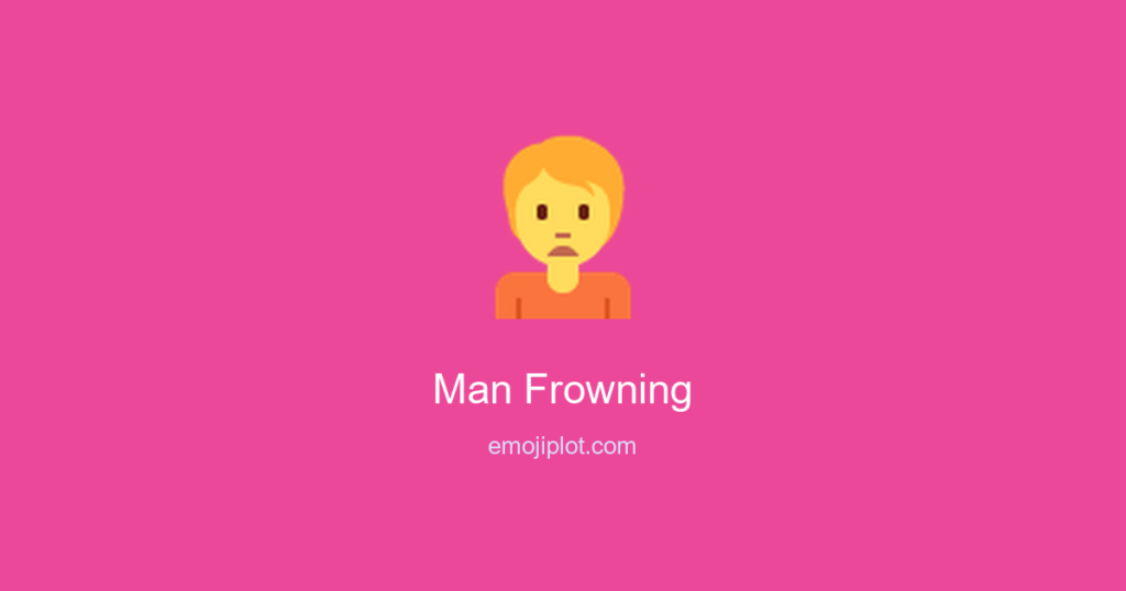 Man Frowning Emoji