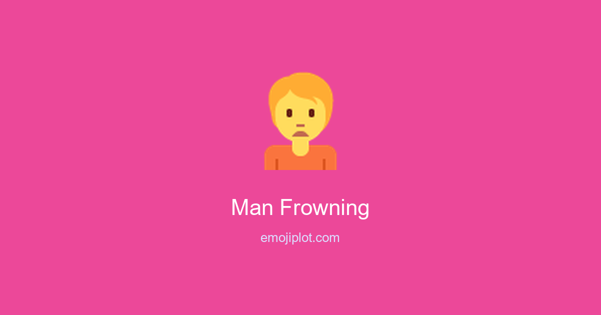 Man Frowning Emoji