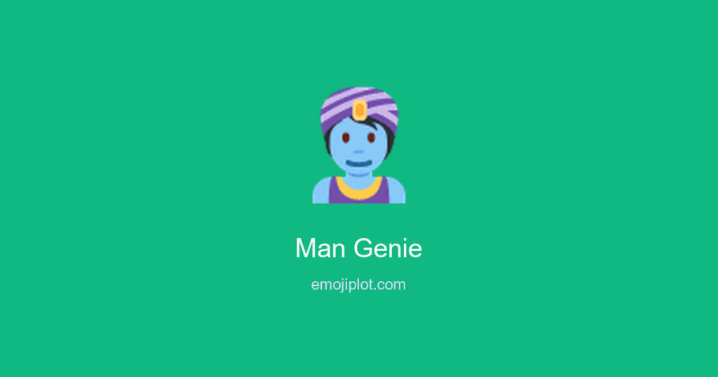 Man Genie Emoji