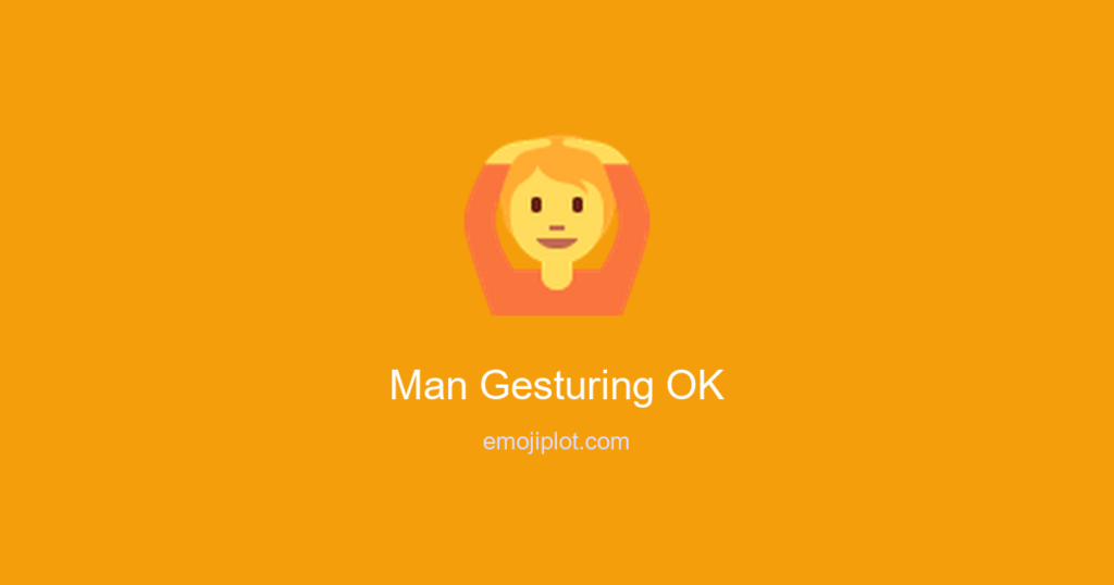 Man Gesturing OK Emoji
