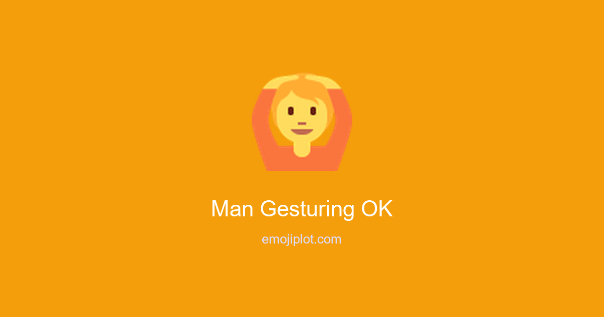 Man Gesturing OK Emoji