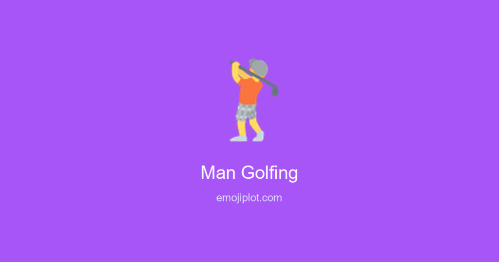 Man Golfing Emoji