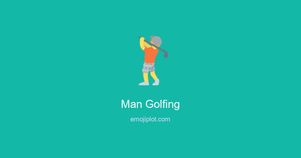 Man Golfing Emoji