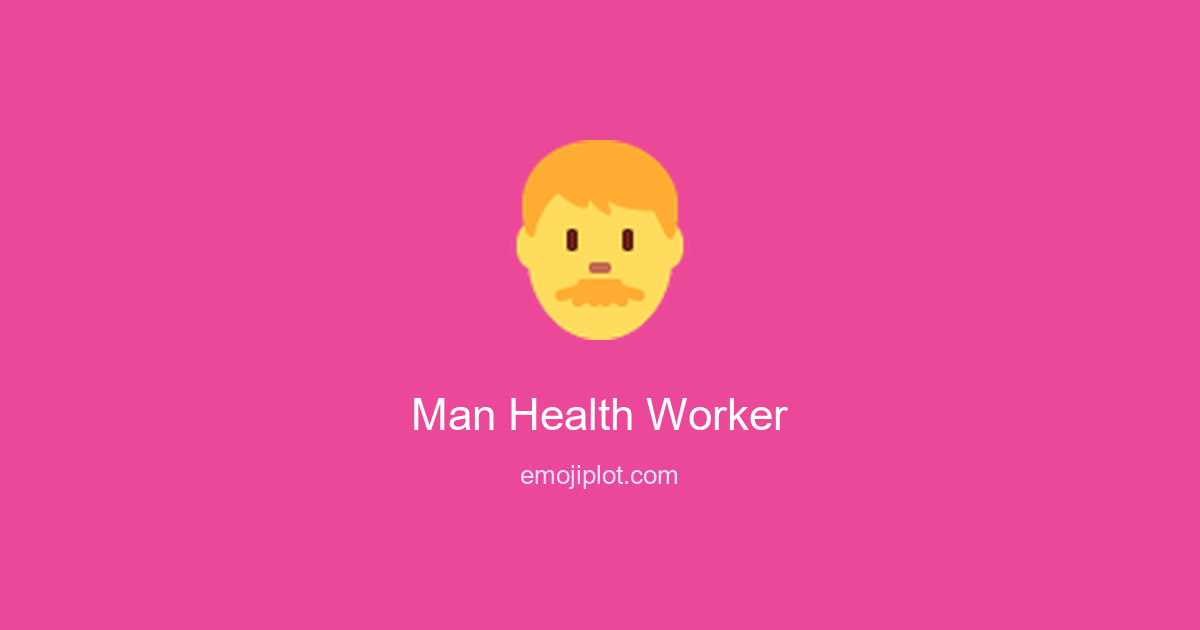 Man Health Worker Emoji