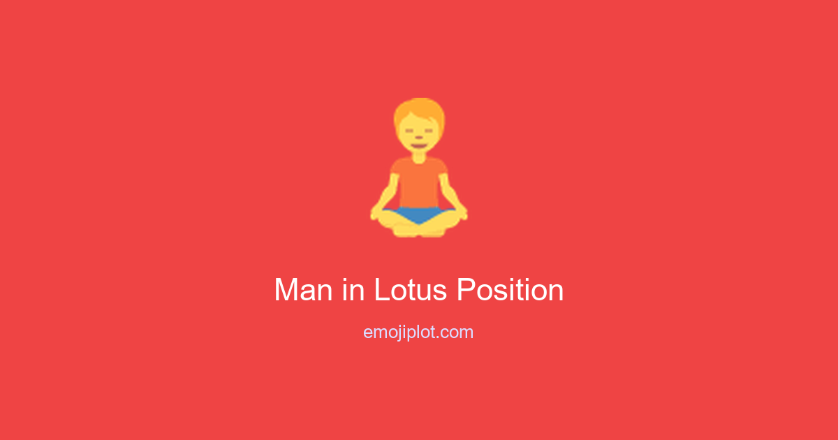 Man in Lotus Position Emoji