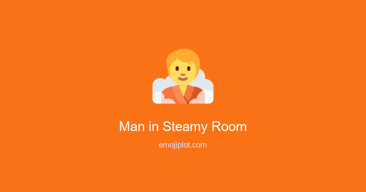 Man in Steamy Room Emoji