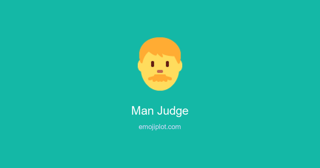 Man Judge Emoji