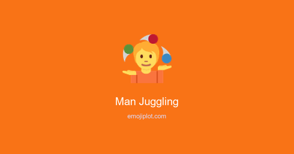 Man Juggling Emoji
