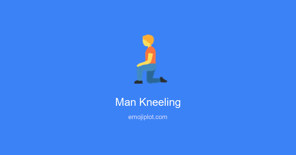 Man Kneeling Emoji