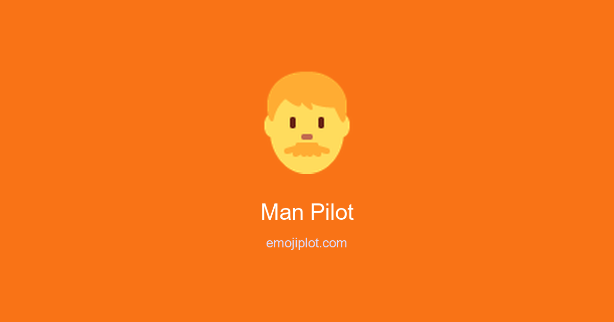 Man Pilot Emoji