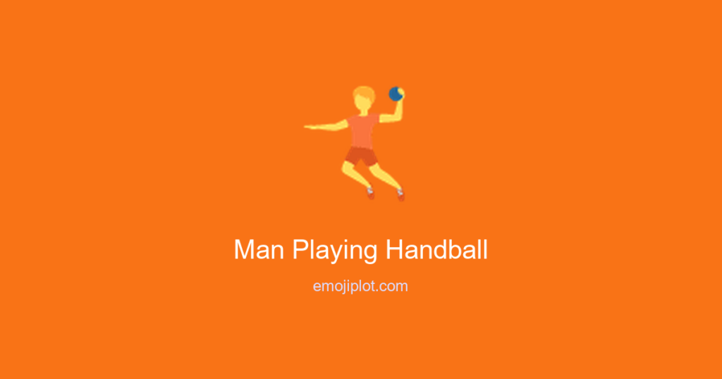 Man Playing Handball Emoji