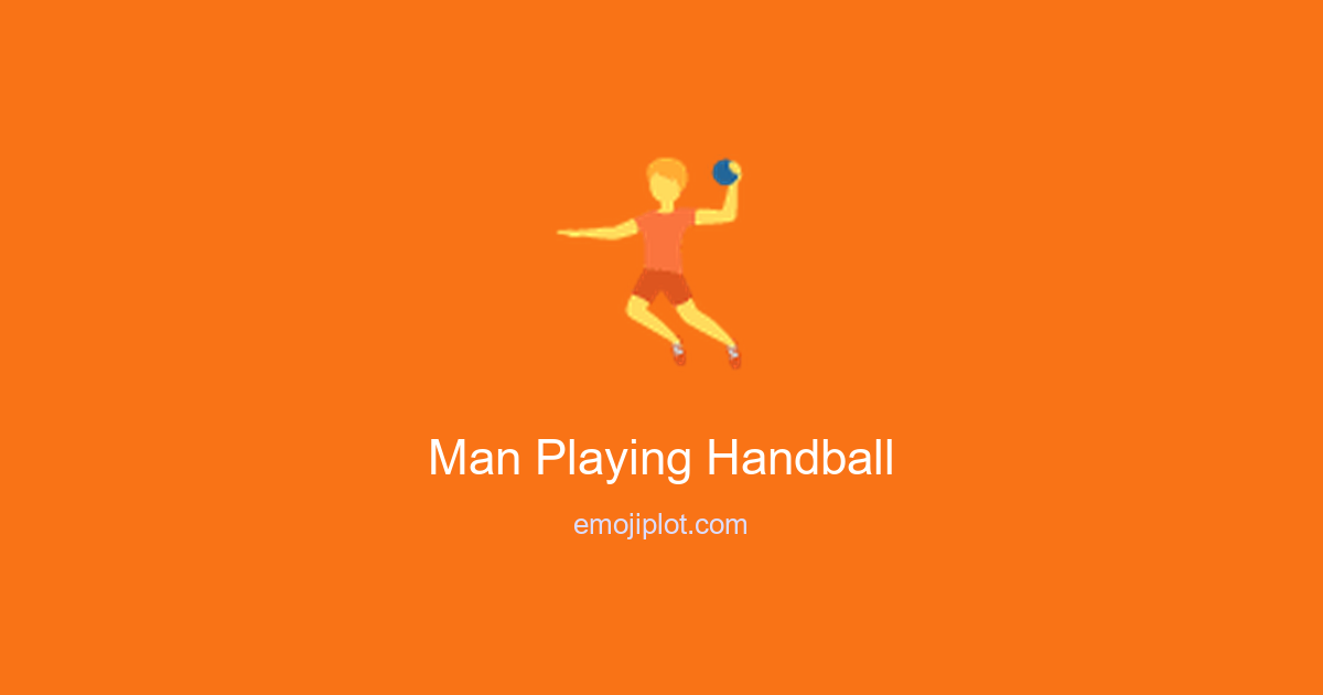 Man Playing Handball Emoji