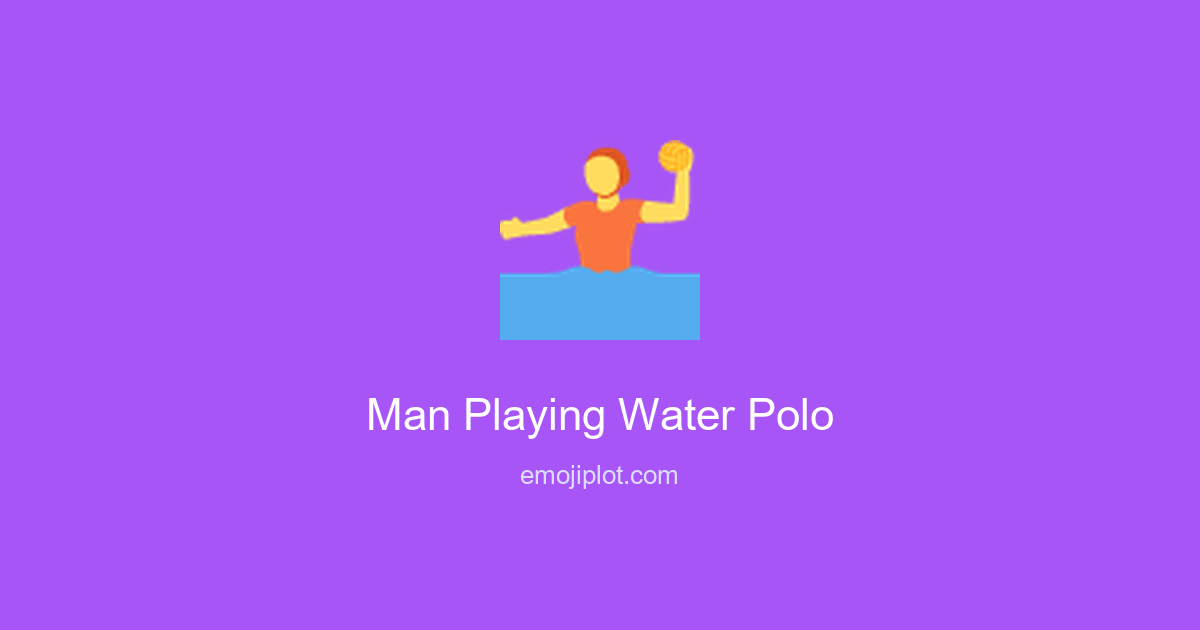 Man Playing Water Polo Emoji