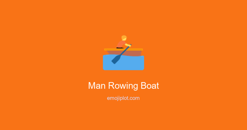 Man Rowing Boat Emoji