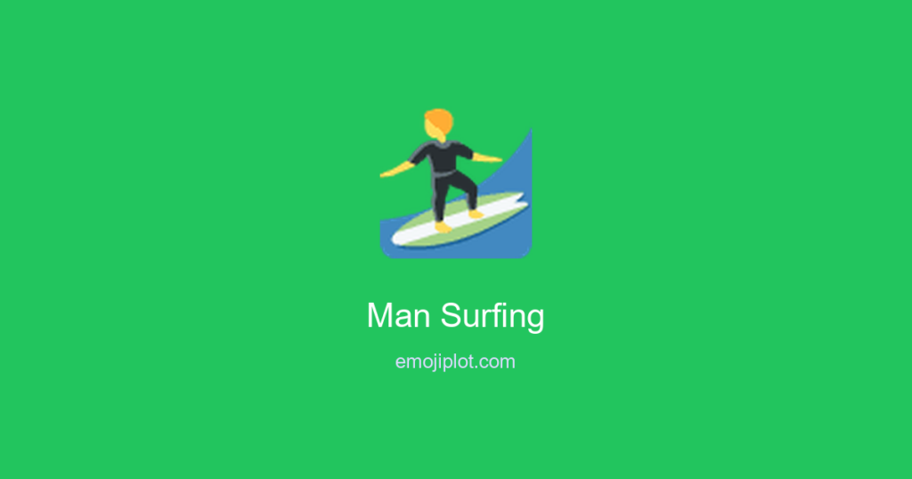Man Surfing Emoji