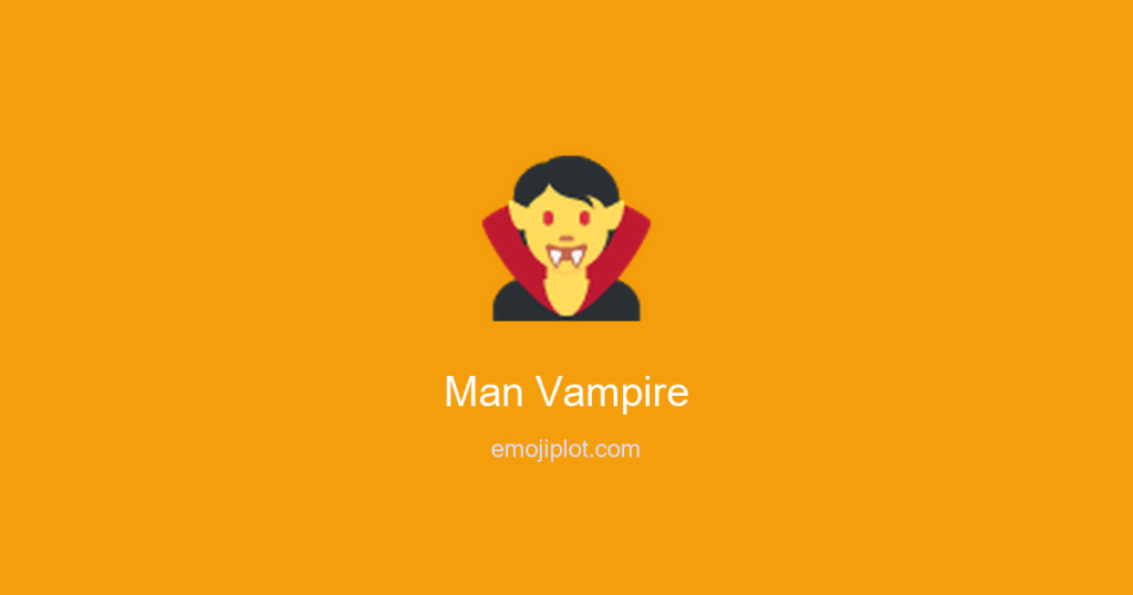 Man Vampire Emoji