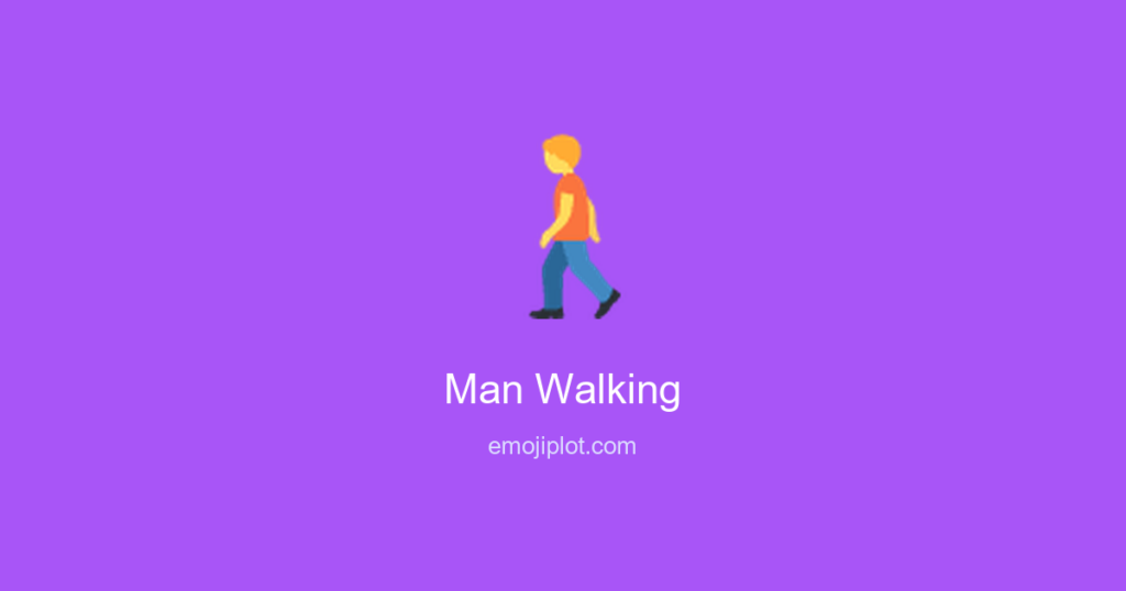 Man Walking Emoji