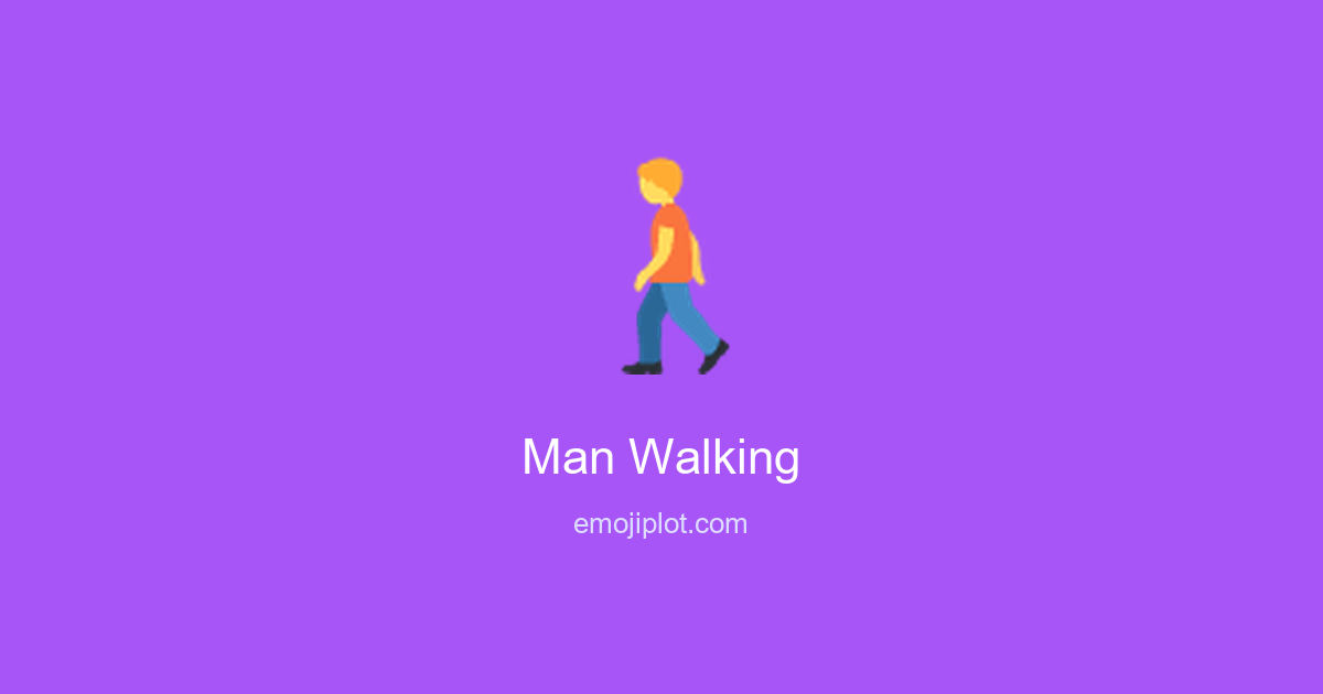 Man Walking Emoji