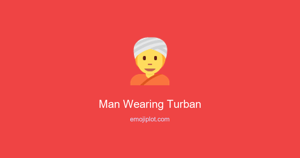 Man Wearing Turban Emoji