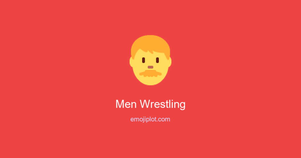 Men Wrestling Emoji