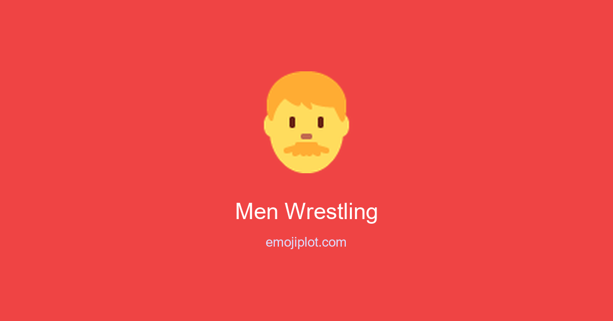 Men Wrestling Emoji