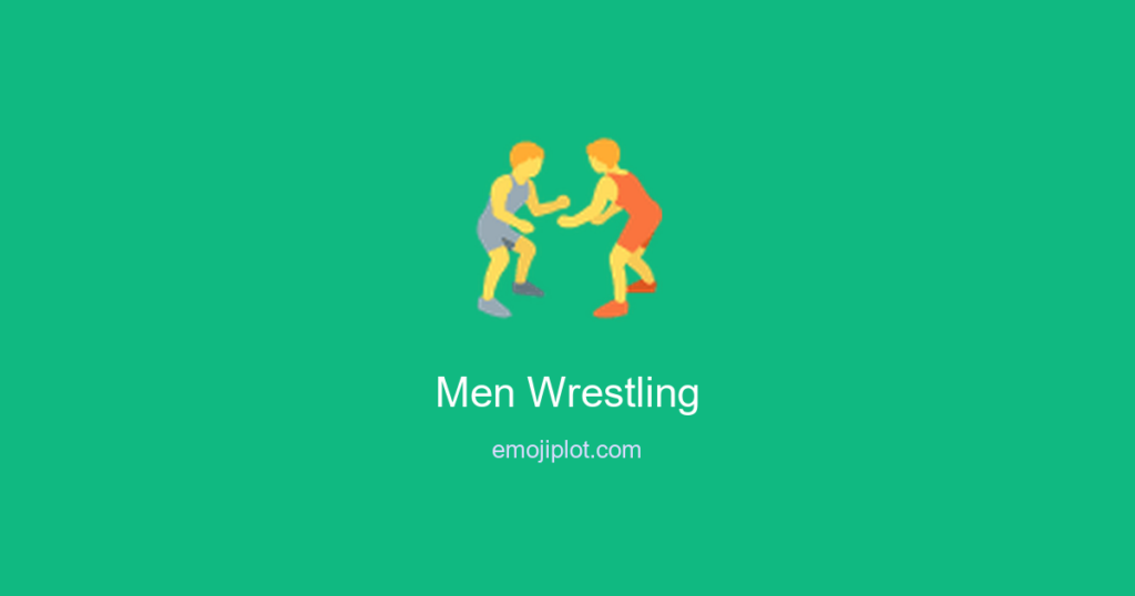 Men Wrestling Emoji