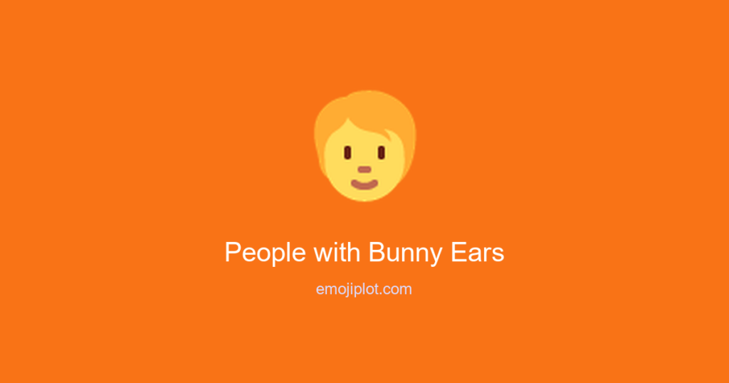 People with Bunny Ears Emoji