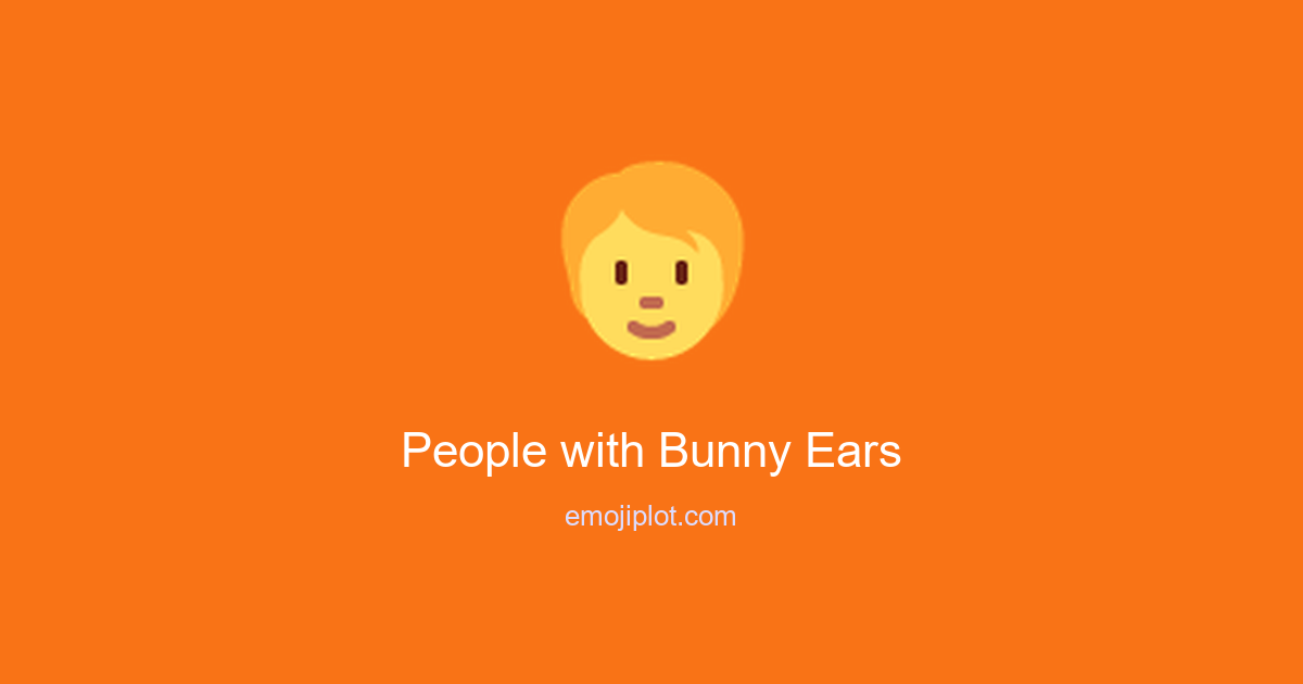 People with Bunny Ears Emoji