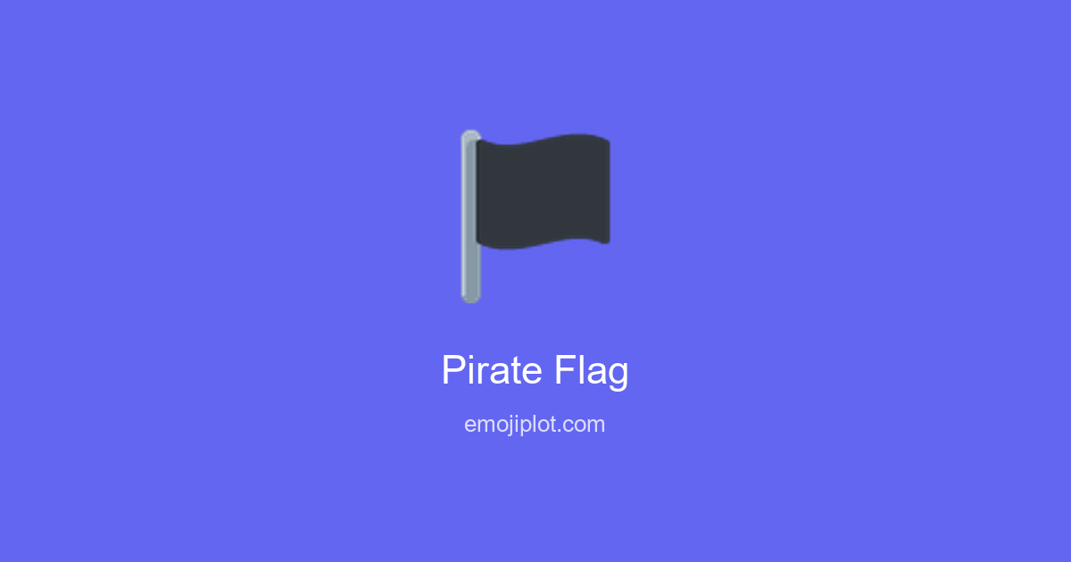 Pirate Flag Emoji