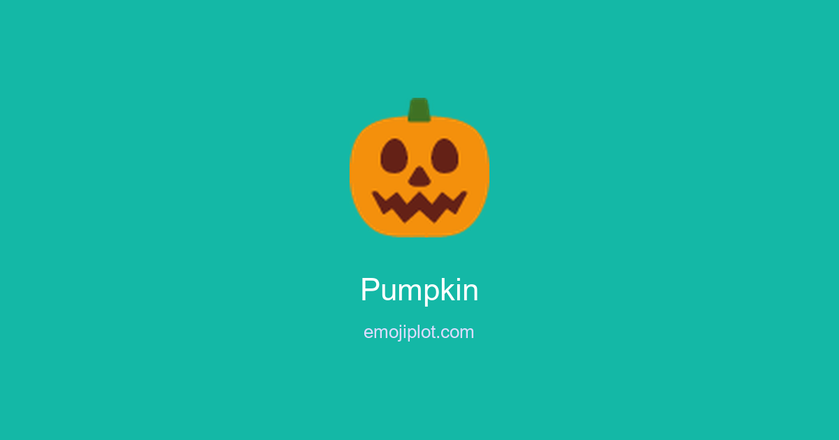 Pumpkin Emoji