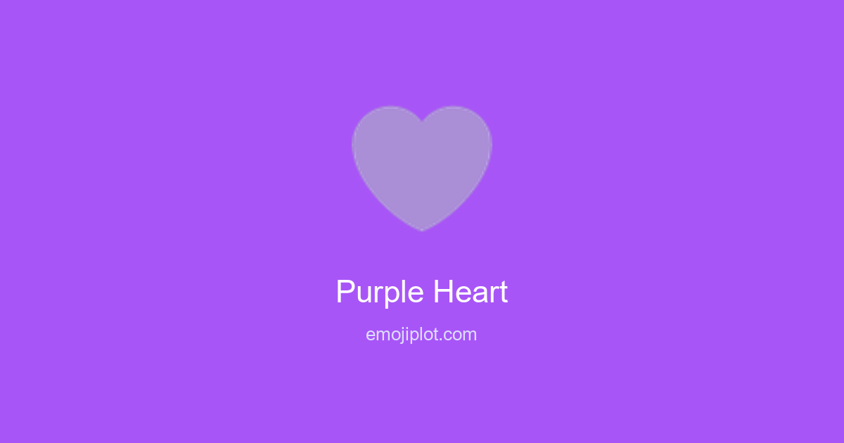 Purple Heart Emoji
