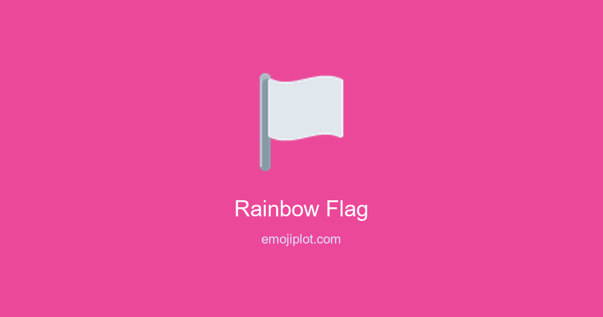 Rainbow Flag Emoji