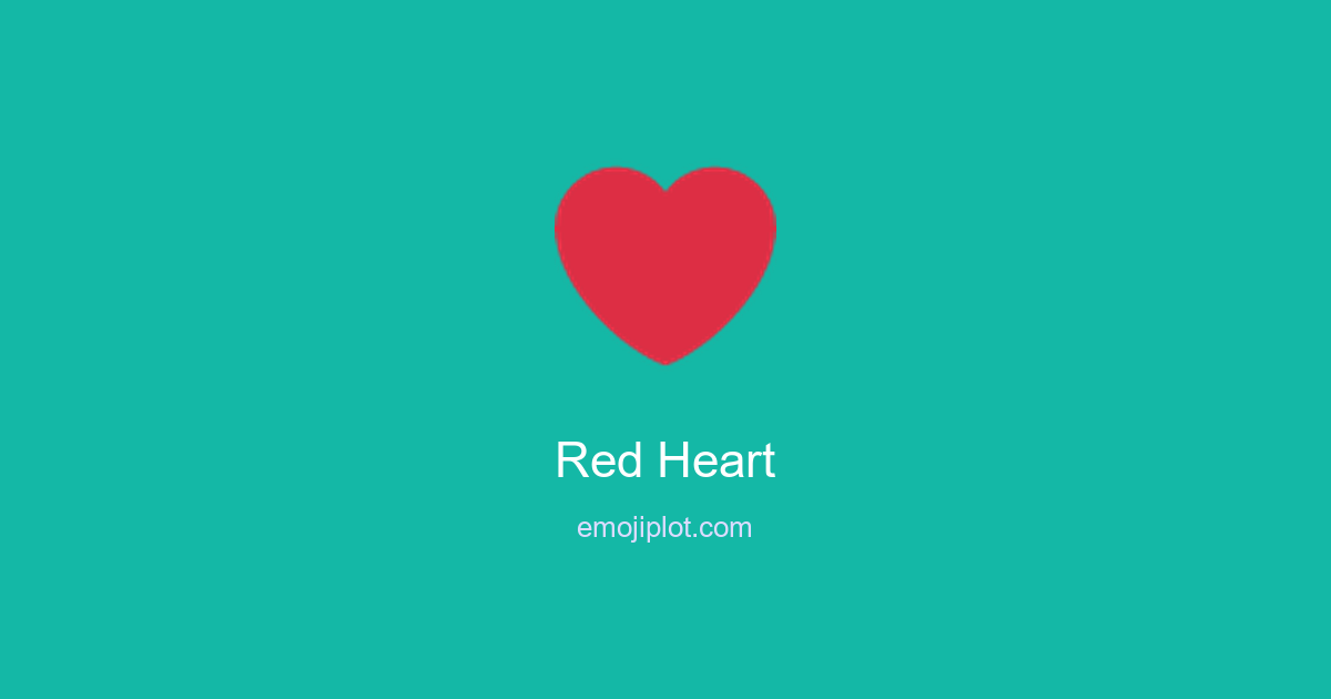Red Heart Emoji