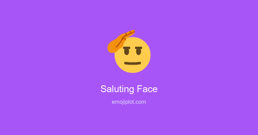 Saluting Face Emoji