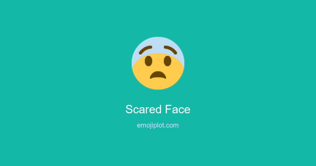 Scared Face Emoji