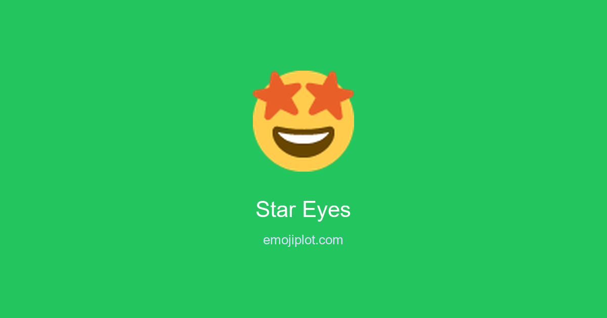 Star Eyes Emoji
