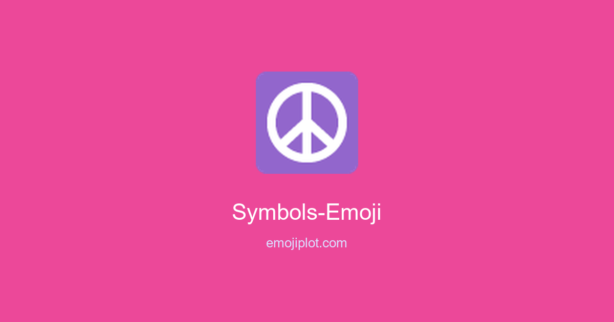 Symbols-Emoji Emoji