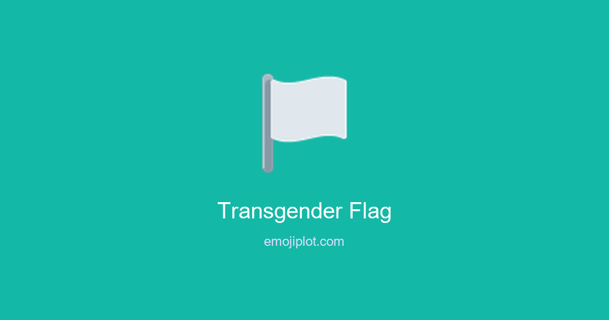 Transgender Flag Emoji