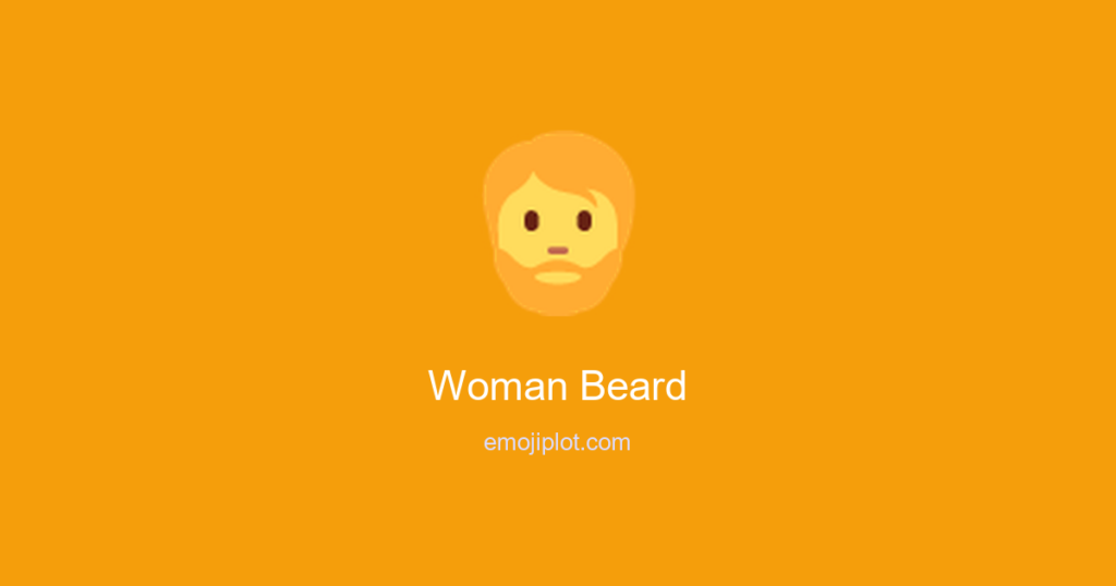 Woman Beard Emoji