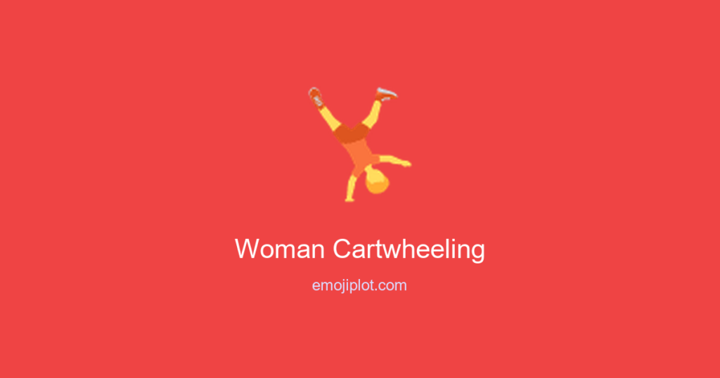Woman Cartwheeling Emoji