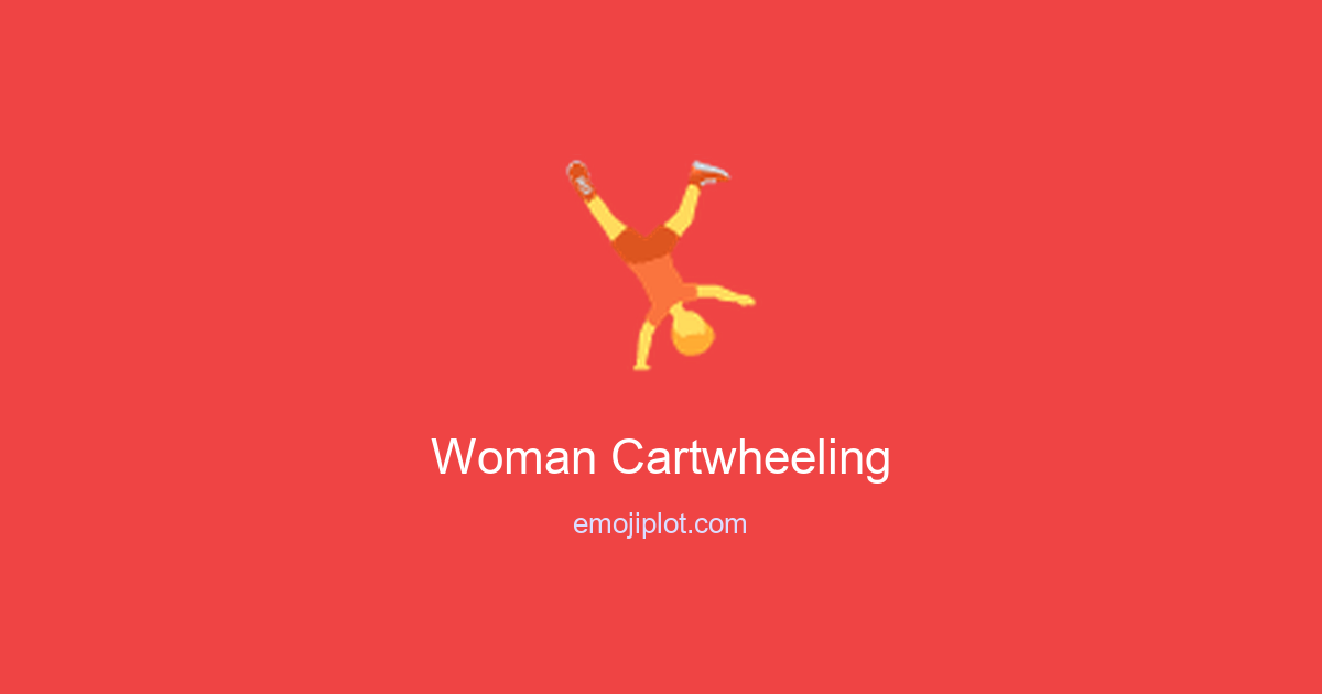 Woman Cartwheeling Emoji