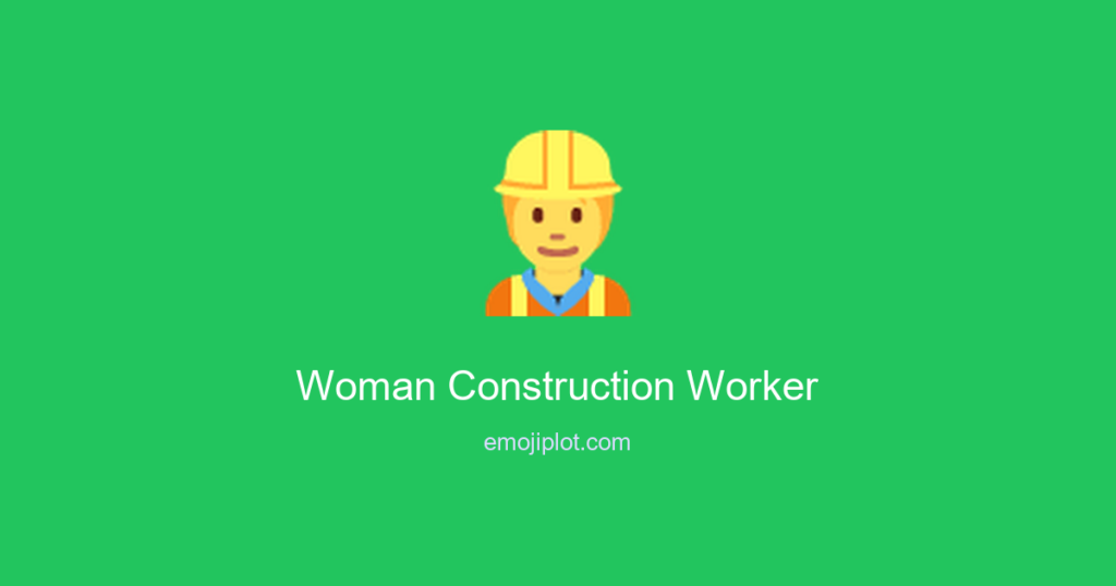 Woman Construction Worker Emoji