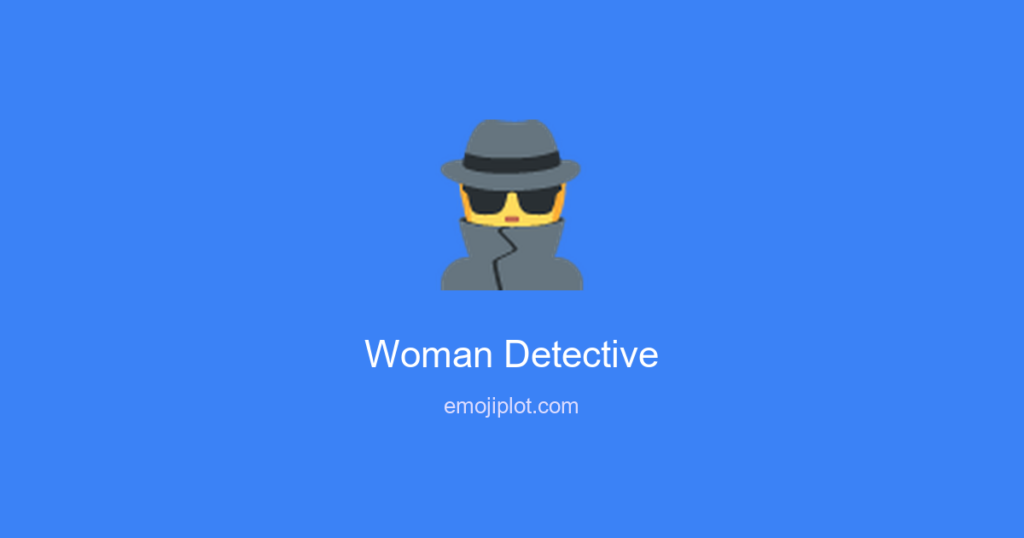 Woman Detective Emoji