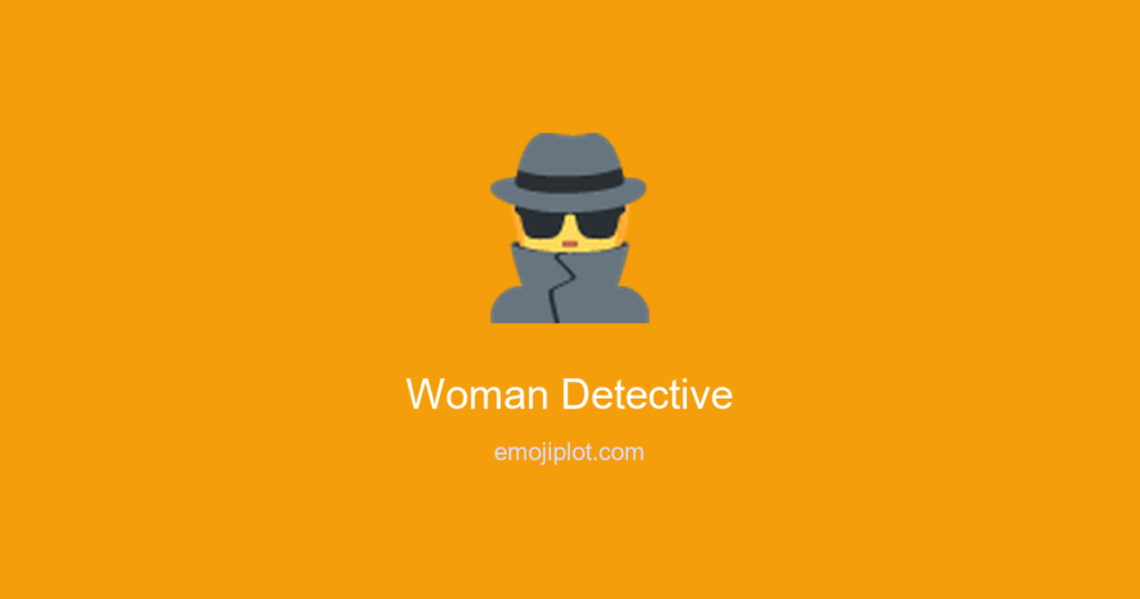 Woman Detective Emoji